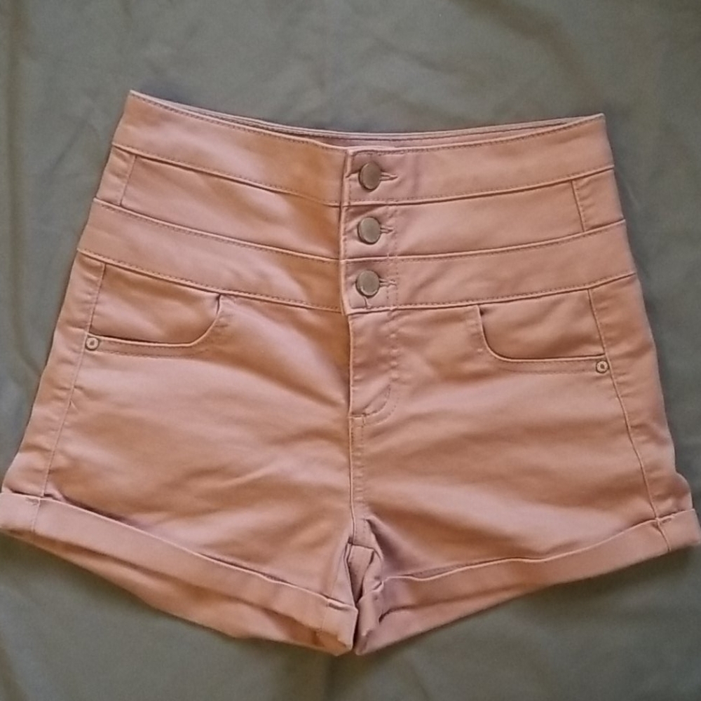 Tinseltown Pink High-waisted Shorts